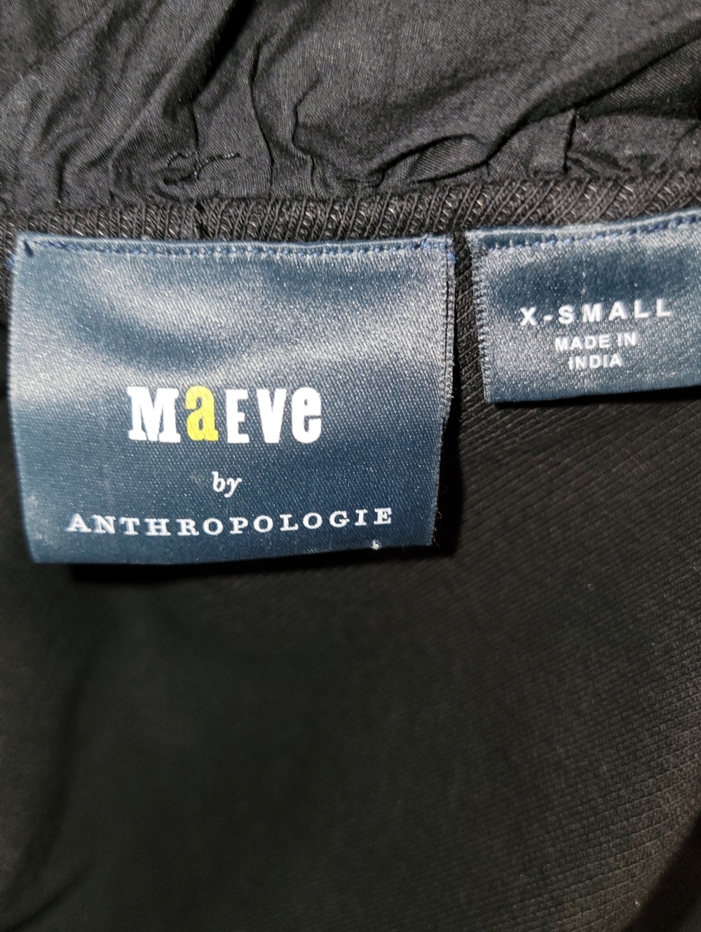 Anthropologie Maeve Black Ruffle Tank - Picture 10 of 15